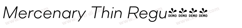 Mercenary Thin Regu字体转换 Mercenary Thin Regu字体转换